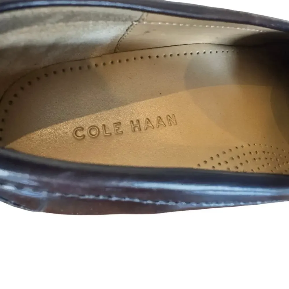 Cole Haan Pinch Tassel Loafers Men's 11B Brown Leather Dress Shoes 03507